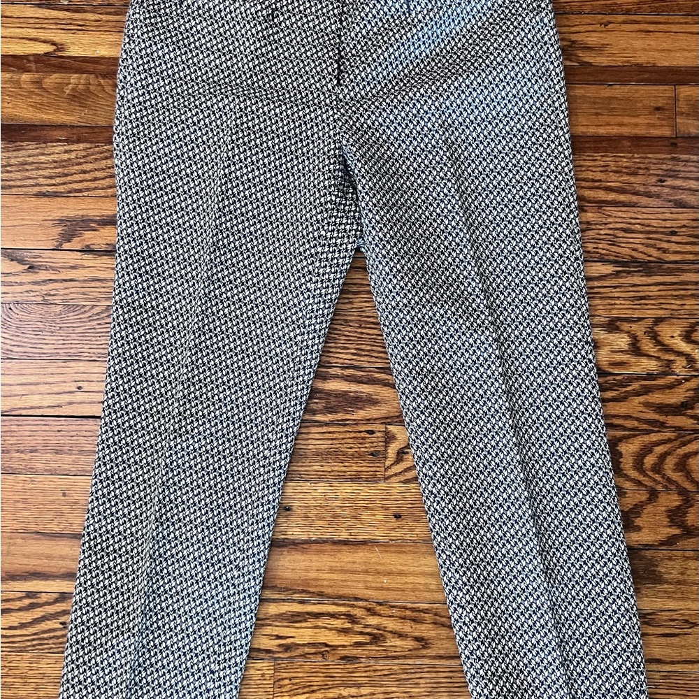 Ann Taylor Navy and White Patterned Pants